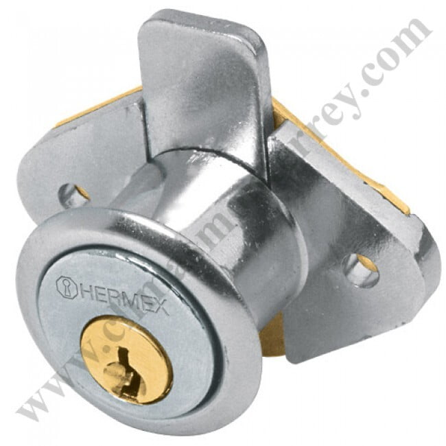 Cerradura para mueble, modelo 21, cromo - CM-21C / 43558 Cerradura para mueble, modelo 21, cromo - CM-21C / 43558