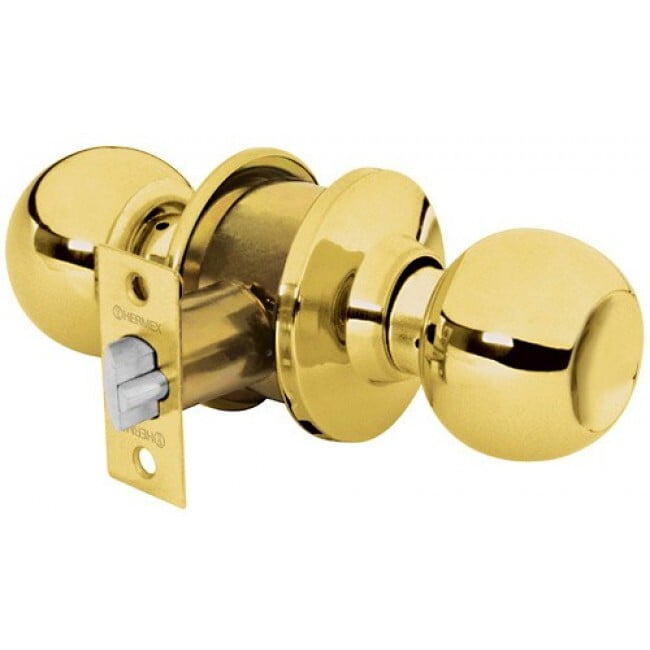 Cerradura pomo, LB, baño, cilíndrica, Hermex Basic - BAL-LB-BP / 23566 Cerradura pomo, LB, baño, cilíndrica, Hermex Basic - BAL-LB-BP / 23566