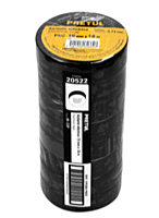 Cinta de aislar de 18 m x 19 mm, negra en blíster, Pretul - M-33P-B / 20523 Cinta de aislar de 18 m x 19 mm, negra en blíster, Pretul - M-33P-B / 20523