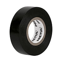 Cinta de aislar de 18 m x 19 mm, negra en blíster, Pretul - M-33P-B / 20523 Cinta de aislar de 18 m x 19 mm, negra en blíster, Pretul - M-33P-B / 20523