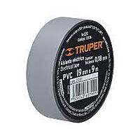 Cinta de aislar de 9 m x 19 mm, gris, Truper - M-22G / 13516 Cinta de aislar de 9 m x 19 mm, gris, Truper - M-22G / 13516