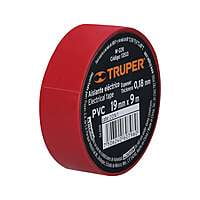 Cinta de aislar de 9 m x 19 mm, roja, Truper - M-22R / 13513 Cinta de aislar de 9 m x 19 mm, roja, Truper - M-22R / 13513