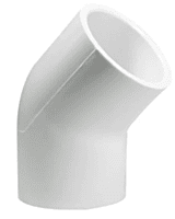 Codo 45° de PVC, 1-1/2' - PVC-865 / 45527 Codo 45° de PVC, 1-1/2' - PVC-865 / 45527