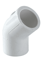 Codo 45° de PVC, 1-1/2' - PVC-865 / 45527 Codo 45° de PVC, 1-1/2' - PVC-865 / 45527