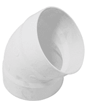 Codo 45° de PVC, 1-1/2' - PVC-865 / 45527 Codo 45° de PVC, 1-1/2' - PVC-865 / 45527