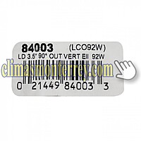 Codo Vertical Externo 3 1/2 Color Blanco LCO92W - 84003 Codo Vertical Externo 3 1/2 Color Blanco LCO92W - 84003