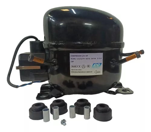 Compresor 1/4 Hp 110-120V 60Hz R 134 1 Ph - 660113 Compresor 1/4 Hp 110-120V 60Hz R 134 1 Ph - 660113