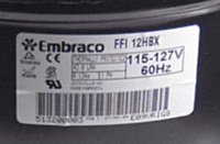 Compresor Embraco 1/3hp R-134A,115V - FFI110HBX Compresor Embraco 1/3hp R-134A,115V - FFI110HBX