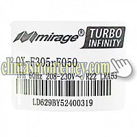 Compresor Mirage Rotativo,2 Toneladas, 208-230V, Btus 24,000, R22 Mirage QX-F305RF050 - 00101318M