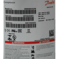 Compresor Scroll Tech R-22,Para A/C, 5 Ton. Capacidad 60,000 Btu/H, Danfoss Hrm060U2Lp6 - 120U1881 Compresor Scroll Tech R-22,Para A/C, 5 Ton. Capacidad 60,000 Btu/H, Danfoss Hrm060U2Lp6 - 120U1881