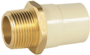 Conector Macho de CPVC con inserto metálico, 1 (25 mm),' - CPVC-653 / 45106 Conector Macho de CPVC con inserto metálico, 1 (25 mm),' - CPVC-653 / 45106