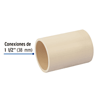 Cople CPVC 1-1/2' - CPVC-265 / 48933 Cople CPVC 1-1/2' - CPVC-265 / 48933