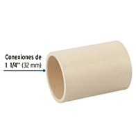 Cople CPVC 1-1/4' - CPVC-264 / 48932 Cople CPVC 1-1/4' - CPVC-264 / 48932