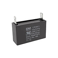 Capacitor de Trabajo Cuadrado para Ventilador con Cables 10UF, 250V Capacitor de Trabajo Cuadrado para Ventilador con Cables 10UF, 250V