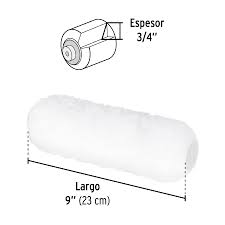 Felpa para rodillo, 9 x 3/4', superficies rugosas, Pretul, 28043 - R-ROPI-920P Felpa para rodillo, 9 x 3/4', superficies rugosas, Pretul, 28043 - R-ROPI-920P
