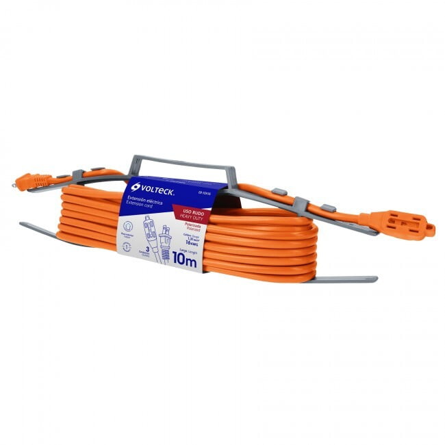 Extensión eléctrica uso rudo, 10 m, calibre 16, Volteck - ER-10X16 / 48046 Extensión eléctrica uso rudo, 10 m, calibre 16, Volteck - ER-10X16 / 48046