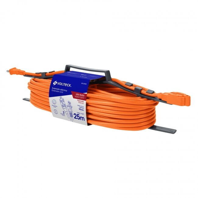 Extensión eléctrica uso rudo, 25 m, calibre 16, Volteck - ER-25X16 / 48050 Extensión eléctrica uso rudo, 25 m, calibre 16, Volteck - ER-25X16 / 48050