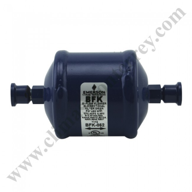 Filtro Deshidratador Bidireccional Linea De Liquido Sellado 1/4 Fler Cap. 1.5 Ton. Emerson - Bfk-052 Filtro Deshidratador Bidireccional Linea De Liquido Sellado 1/4 Fler Cap. 1.5 Ton. Emerson - Bfk-052