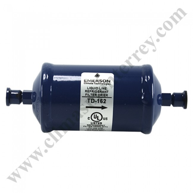 Filtro Deshidratador Linea De Liquido Sellado 1/4 Fler Cap. 1.5 Ton. Emerson - Td-162 Filtro Deshidratador Linea De Liquido Sellado 1/4 Fler Cap. 1.5 Ton. Emerson - Td-162