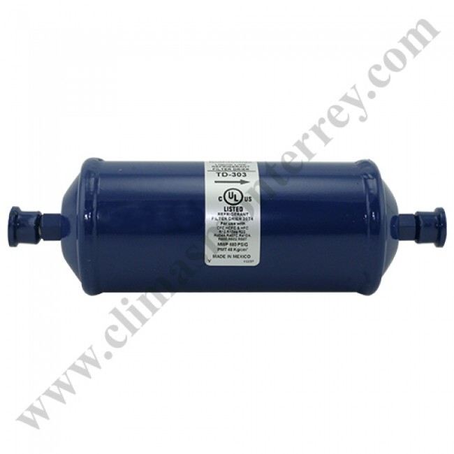 Filtro Deshidratador Linea De Liquido Sellado 3/8 Fler Cap. 3 Ton. Emerson - Td-303 Filtro Deshidratador Linea De Liquido Sellado 3/8 Fler Cap. 3 Ton. Emerson - Td-303