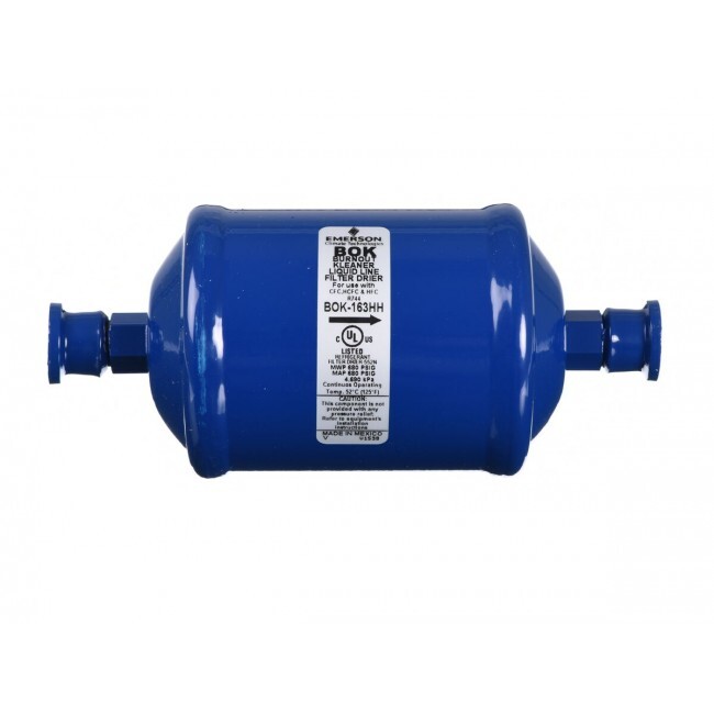 Filtro Deshidratador Linea De Liquido Sellado 3/8 Fler Cap. 5 Ton. Emerson - Bok-163Hh Filtro Deshidratador Linea De Liquido Sellado 3/8 Fler Cap. 5 Ton. Emerson - Bok-163Hh