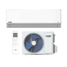 Set Minisplit Inverter 1 Ton. York Frio y Calor 12 MBH 17.5 SEER 220/1/60 - YHKE12ZJMGXBORX