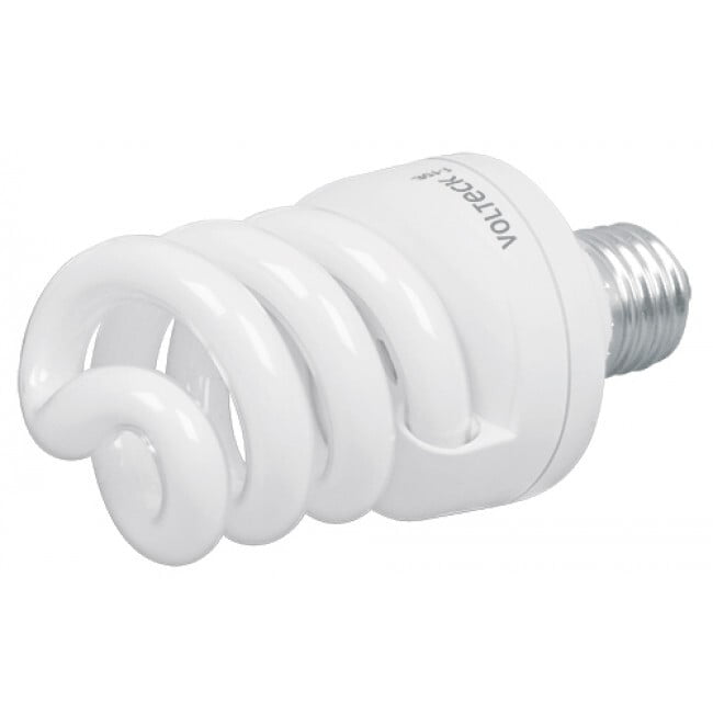 Lámpara 20 W, espiral, luz cálida, T4, en blíster, Volteck - FC-20E / 48214 Lámpara 20 W, espiral, luz cálida, T4, en blíster, Volteck - FC-20E / 48214