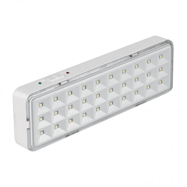 Lámpara de emergencia recargable 220 lm, 30 LED - LAE-30 / 43007 Lámpara de emergencia recargable 220 lm, 30 LED - LAE-30 / 43007