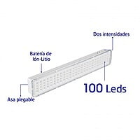 Lámpara de emergencia recargable 500 lm, 100 LED - LAE-100 / 43009 Lámpara de emergencia recargable 500 lm, 100 LED - LAE-100 / 43009