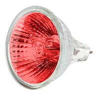 Lámpara de halógeno MR16, 50 W, rojo, Volteck - JR-50R / 47255 Lámpara de halógeno MR16, 50 W, rojo, Volteck - JR-50R / 47255