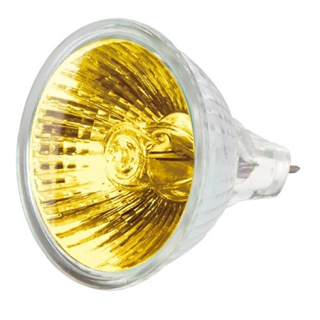 Lámpara de halógeno tipo MR16, 50 W, amarillo, Volteck - JR-50A / 47256 Lámpara de halógeno tipo MR16, 50 W, amarillo, Volteck - JR-50A / 47256