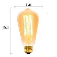 Lámpara incandescente vintage, 40W, Edison - FIV-40E / 47104 Lámpara incandescente vintage, 40W, Edison - FIV-40E / 47104