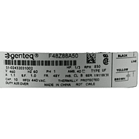 Motor Condensador 1/3Hp, 850Rpm, Flecha 5/8, F48Z88A50, 10Uf,440V,1.1A, SUSTITUYE A MODELO SI-02432031002 - S1-6008085 Motor Condensador 1/3Hp, 850Rpm, Flecha 5/8, F48Z88A50, 10Uf,440V,1.1A, SUSTITUYE A MODELO SI-02432031002 - S1-6008085