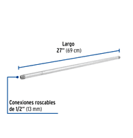 Niple, acero galvanizado, 1/2 x 27', cedula 40 - CG-423 / 48822 Niple, acero galvanizado, 1/2 x 27', cedula 40 - CG-423 / 48822