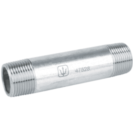 Niple, acero galvanizado, 3/4' x 4', cédula 40 - CG-413 / 47528 Niple, acero galvanizado, 3/4' x 4', cédula 40 - CG-413 / 47528