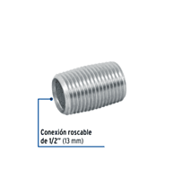 Niple, acero galvanizado, cuerda corrida, 1/2' cédula 40 - CG-471 / 47536 Niple, acero galvanizado, cuerda corrida, 1/2' cédula 40 - CG-471 / 47536