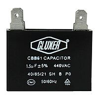 Capacitor De Ventilador, 1.5Mf, 440Vac +-5%, 50/60Hz / Cluxer - CXCP44015 Capacitor De Ventilador, 1.5Mf, 440Vac +-5%, 50/60Hz / Cluxer - CXCP44015