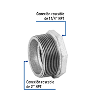 Reducción bushing, acero galvanizado, 2 x 1-1/4' - CG-241 / 48781 Reducción bushing, acero galvanizado, 2 x 1-1/4' - CG-241 / 48781