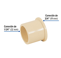 Reducción Bushing CPVC 1-1/4' x 3/4' - CPVC-235 / 48939 Reducción Bushing CPVC 1-1/4' x 3/4' - CPVC-235 / 48939