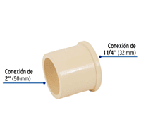 Reducción Bushing CPVC 2' x 1-1/4' - CPVC-242 / 48946 Reducción Bushing CPVC 2' x 1-1/4' - CPVC-242 / 48946