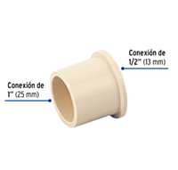Reducción bushing de CPVC, 1' x 1/2' - CPVC-232 / 45063 Reducción bushing de CPVC, 1' x 1/2' - CPVC-232 / 45063