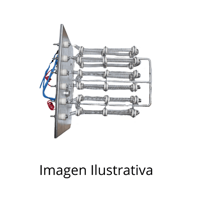 Banco De Resistencias, Prototipo Equipo, 6 Kw, 1 Etapa, 220V, Trifasico, 15.76 Amp, 20478 BTU