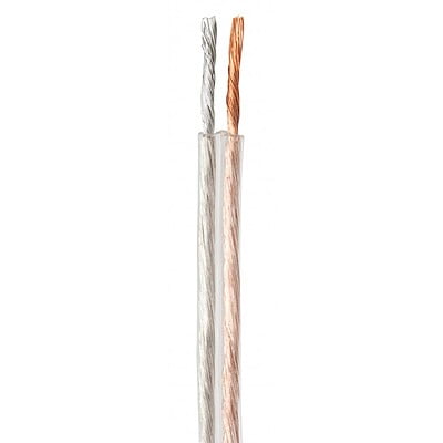 Rollo de 100 m cable polarizado transparente p/bocina 18 AWG - CABO-18P / 46270