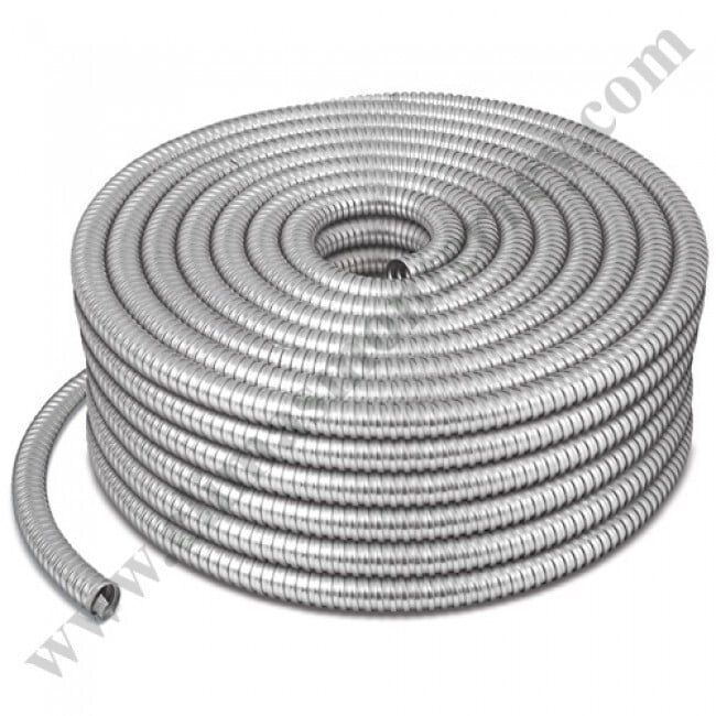 Rollo de 50 m de tubo flexible metálico de 1/2', Volteck - TF-1/2 / 46900 Rollo de 50 m de tubo flexible metálico de 1/2', Volteck - TF-1/2 / 46900