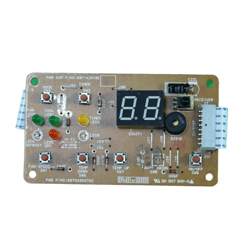 Tarjeta Electronica Evaporador Para Minisplir Mirage (Lg)Mac-1221R 1C - 6871A20195F