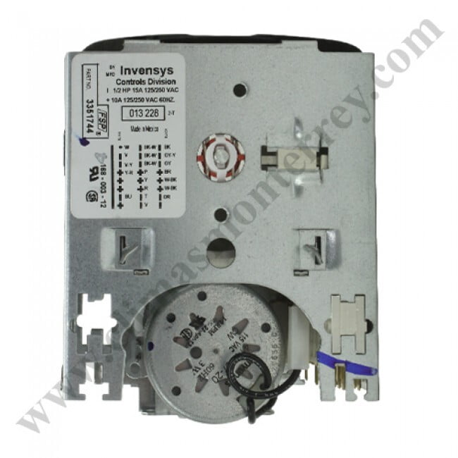 Timer Para Lavadora, 1/2Hp, 15A, 125/250Vac / 10A, 125/250Vac, 60Hz - 168-003 Timer Para Lavadora, 1/2Hp, 15A, 125/250Vac / 10A, 125/250Vac, 60Hz - 168-003