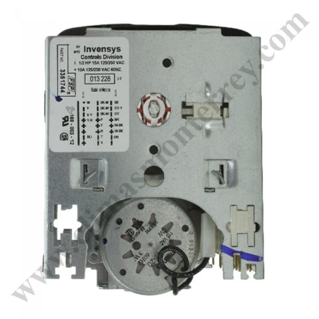 Timer Para Lavadora, 1/2Hp, 15A, 125/250Vac / 10A, 125/250Vac, 60Hz - 168-003