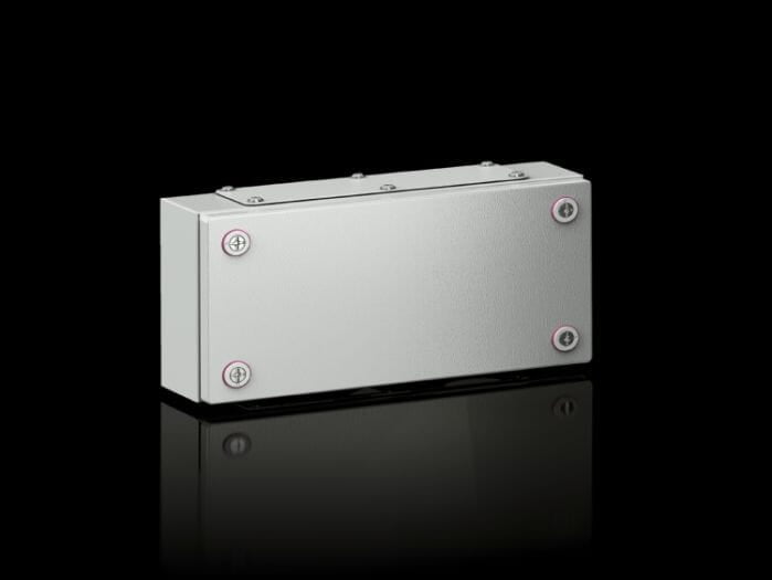 Caja de bornes KX, chapa de acero, con placa entrada de cables