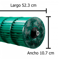 Turbina Para Minisplit Mirage Absolut X36, Largo 52.3 Cm, Ancho 10.7Cm, Opresor Externo - 10352039