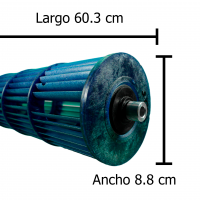 Turbina Para Minisplit, Evaporador, Largo 60.3Cm, Ancho 8.8Cm, Opresor Interno Y Externo